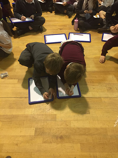 children attending a workshop